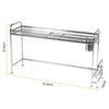 Over Sink Dish Drying Rack with Cutlery Holder Kitchen Storage - Tophatter Daily Deals