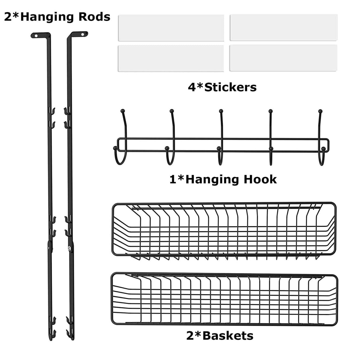 Over The Door Hooks Organizer Storage & Organization - Tophatter Daily Deals