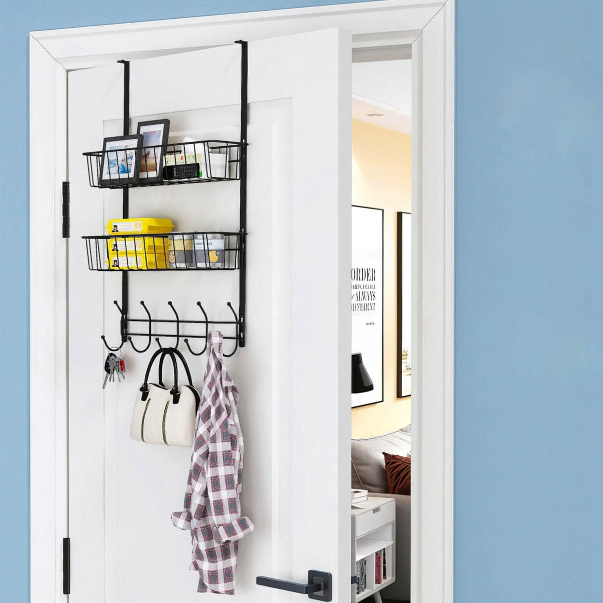 Over The Door Hooks Organizer Storage & Organization - Tophatter Daily Deals