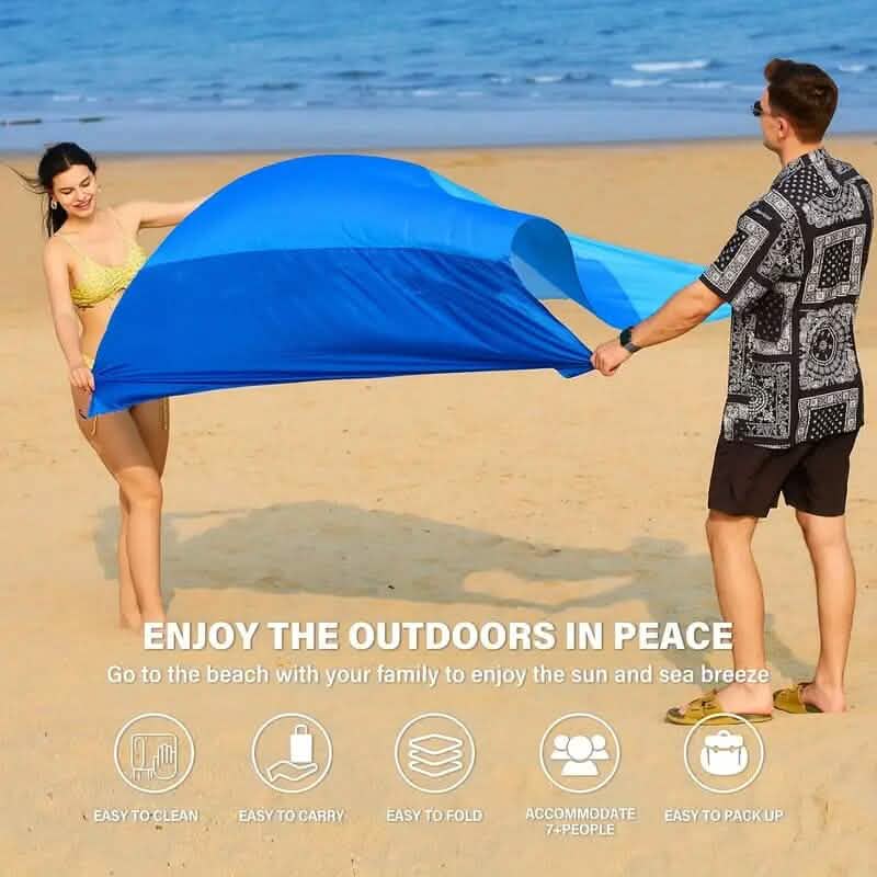 Oversized Waterproof Beach Blanket Outdoor Recreation - Tophatter Daily Deals