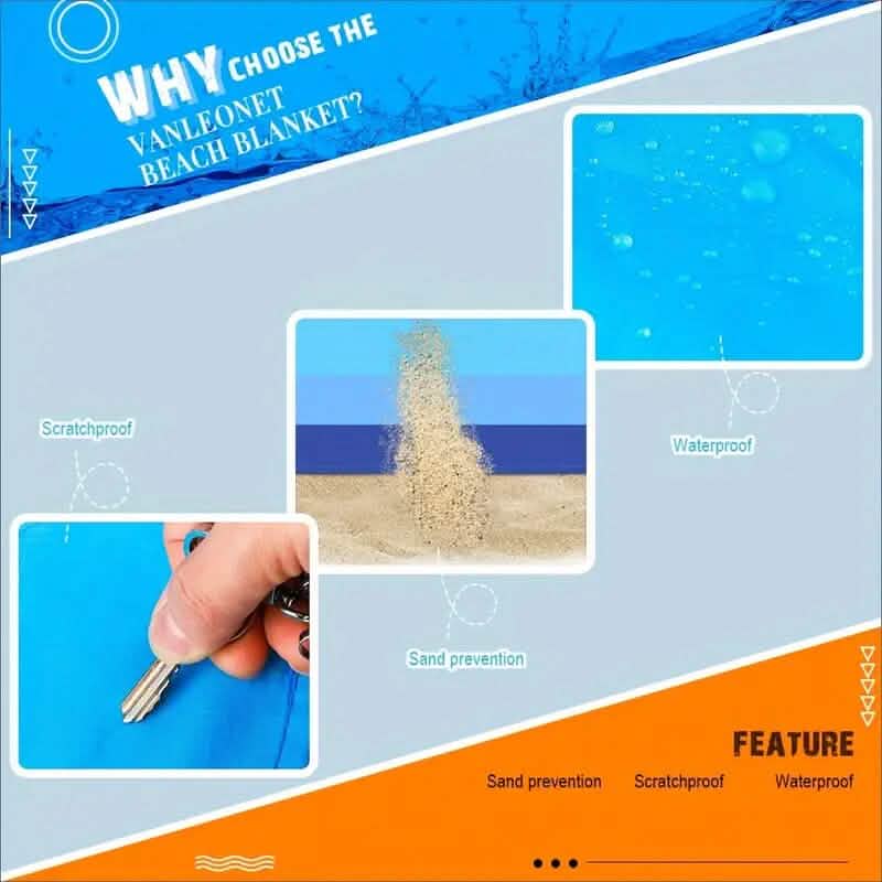 Oversized Waterproof Beach Blanket Outdoor Recreation - Tophatter Daily Deals