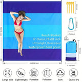 Oversized Waterproof Beach Blanket Outdoor Recreation - Tophatter Daily Deals