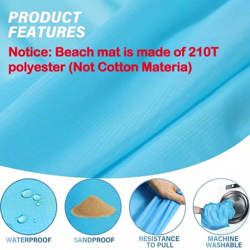 Oversized Waterproof Beach Blanket Outdoor Recreation - Tophatter Daily Deals