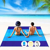 Oversized Waterproof Beach Blanket Light Blue Outdoor Recreation - Tophatter Daily Deals