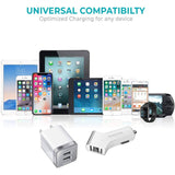 Overtime Dual iPhone Car Charger Set Charging Cable - Tophatter Daily Deals