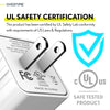 Overtime iPhone Charger Set | Apple MFi Certified Lightning Cable 6ft with Dual USB Wall Charger Adapter - White Charging Cable - Tophatter Daily Deals