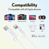 Overtime iPhone MFI Certified 10ft USB-C to Lightning Charging Cable Charging Cable - Tophatter Daily Deals