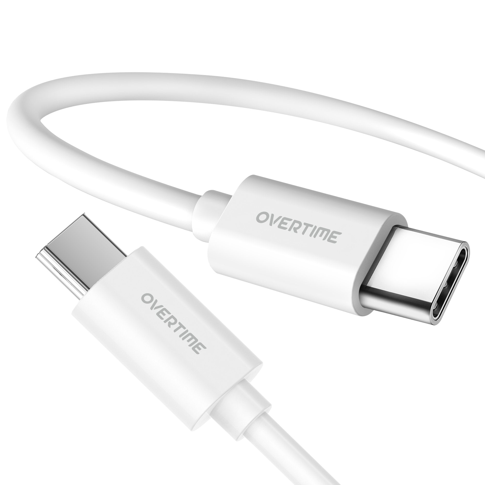 Overtime USB Type C Cable | 6ft USB C to USB C Charging Cord for iPadPro 11”, iPadPro 12.9” and Android Devices Charging Cable - Tophatter Daily Deals