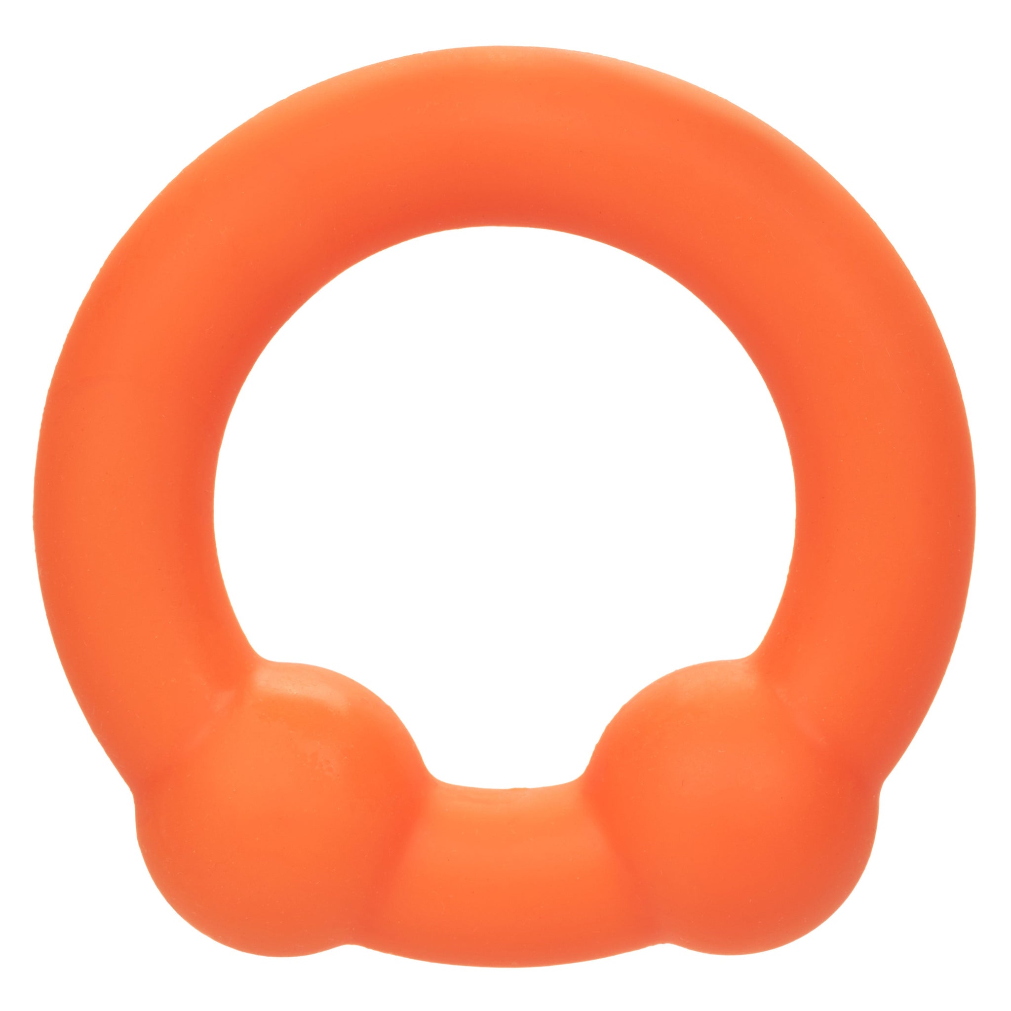Alpha Liquid Silicone Dual Ball Ring Orange Ultra Stretchy Enhancer Ring > Cock Ring > Single - Tophatter Daily Deals