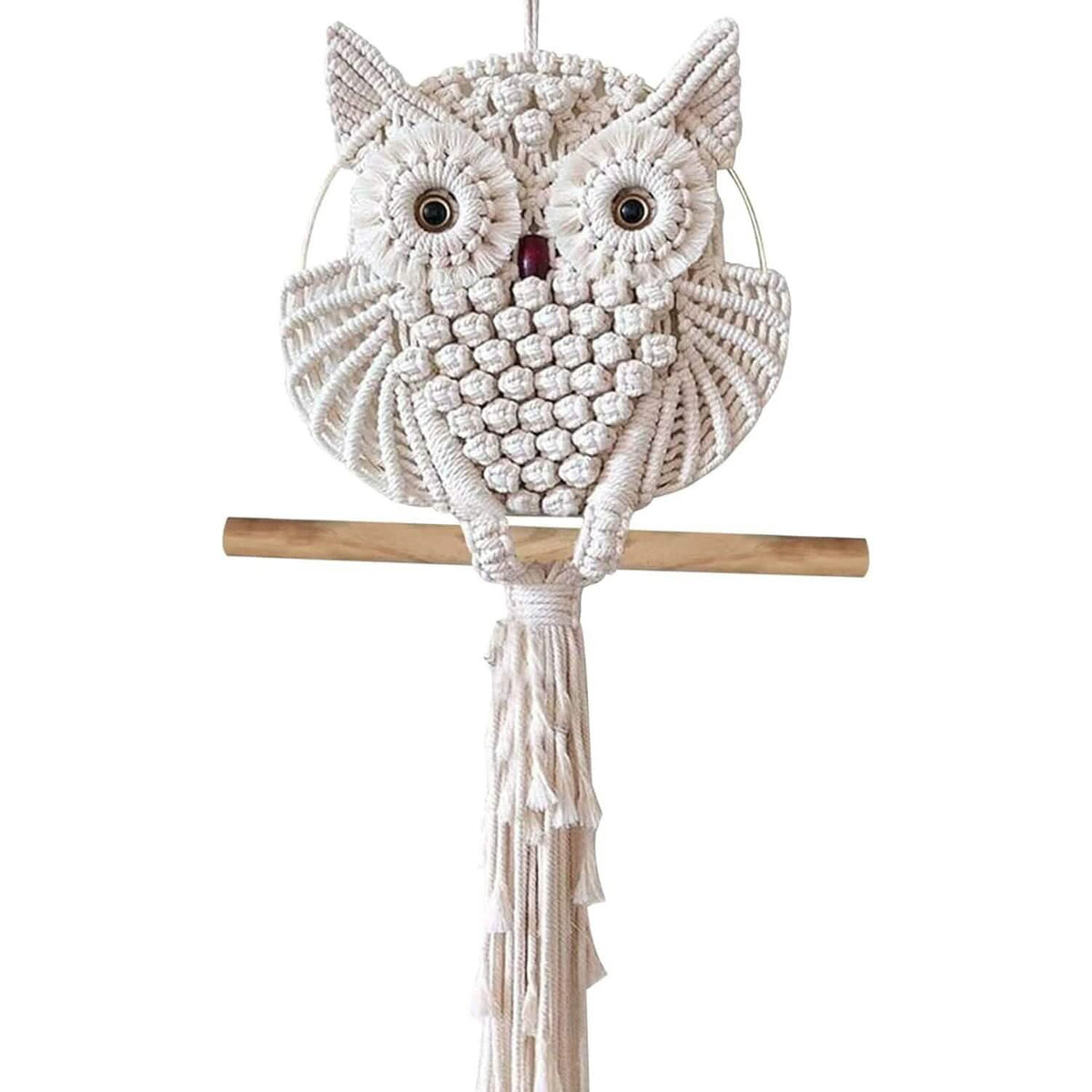 Owl Macrame Home Tapestry Boho Tapestry Wall Hanging Furniture & Decor - Tophatter Daily Deals