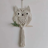 Owl Macrame Home Tapestry Boho Tapestry Wall Hanging Furniture & Decor - Tophatter Daily Deals
