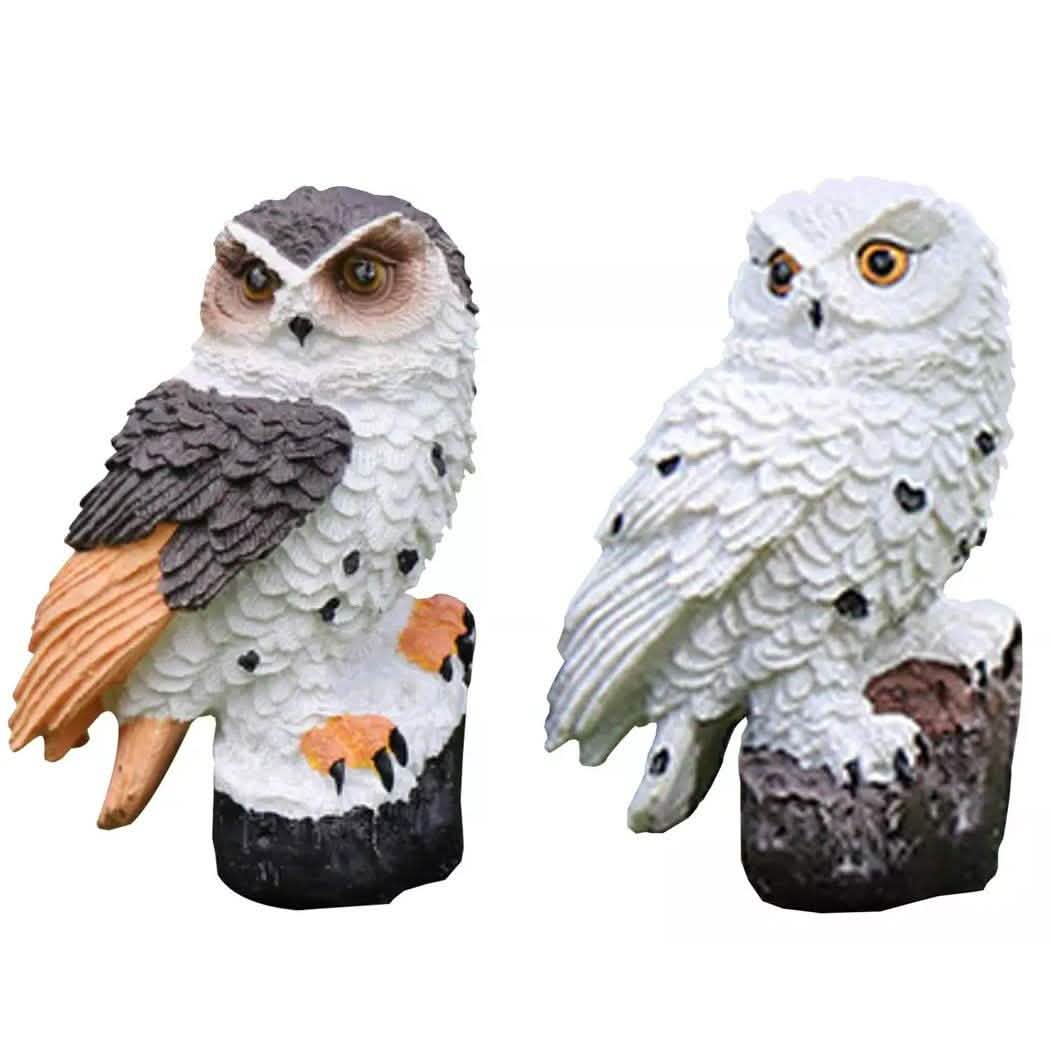 Owl Solar LED Lights with Decorative Stake Solar Outdoor Lights - Tophatter Daily Deals