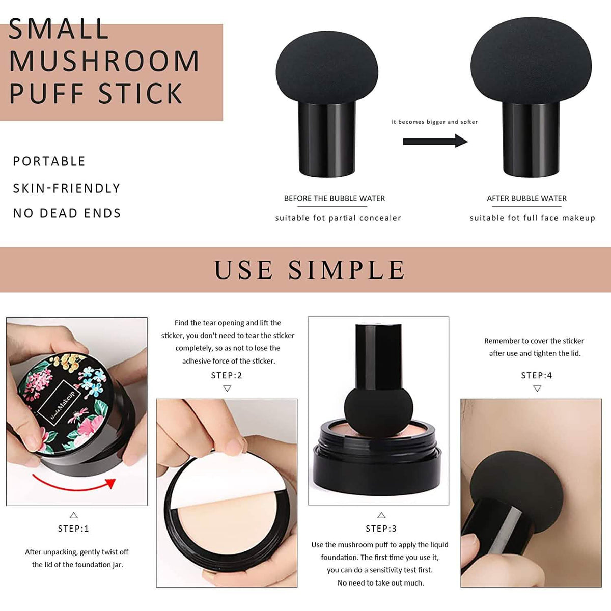 Ownest Mushroom Head Air Cushion BB Cream Beauty & Personal Care - Tophatter Daily Deals