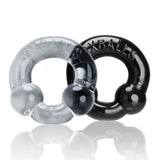Ultraballs 2 Pack Cockring Black and Clear > Cock Ring > Sets - Tophatter Daily Deals