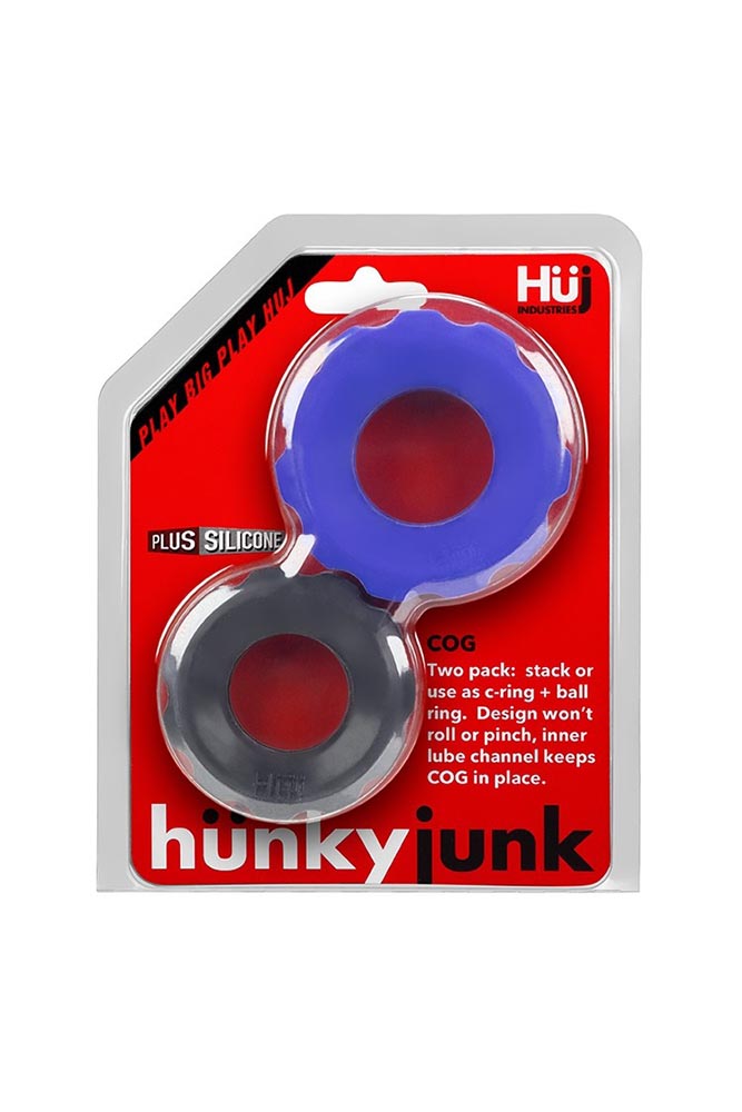 Oxballs - Hunkyjunk - Cog 2-Pack Cock Rings - Assorted Sex Toy - Tophatter Daily Deals