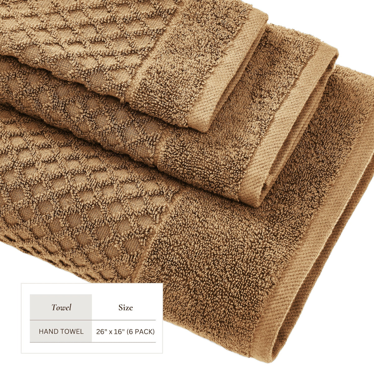 Cotton Diamond Waffle Weave Bath Towel Set - Grayson Collection Bath - Tophatter Daily Deals