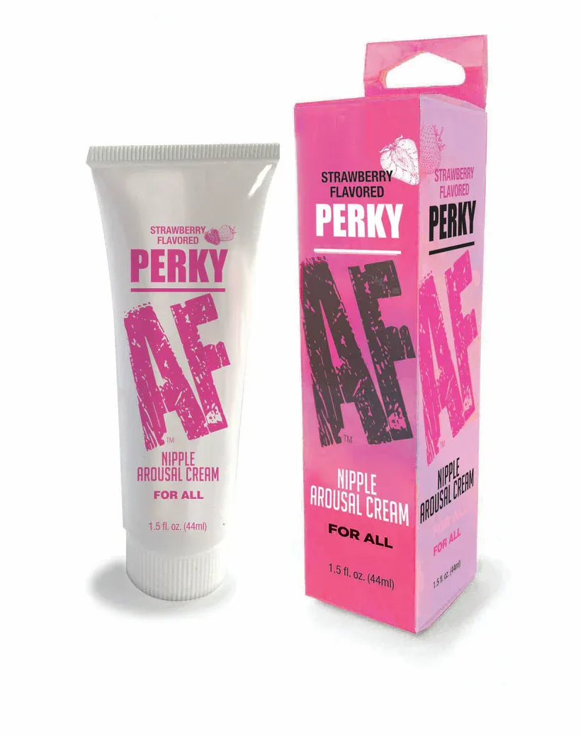 Perky AF Strawberry – Flavored Nipple Arousal Cream 1.5oz > Sex Toys > Nipple Stimulators - Tophatter Daily Deals