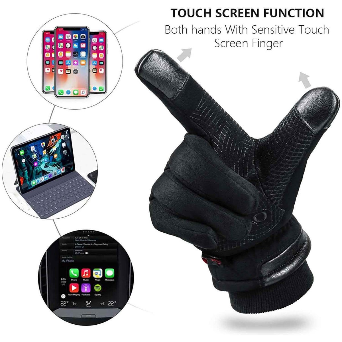 OZERO Waterproof Winter Gloves Outdoor Recreation - Tophatter Daily Deals