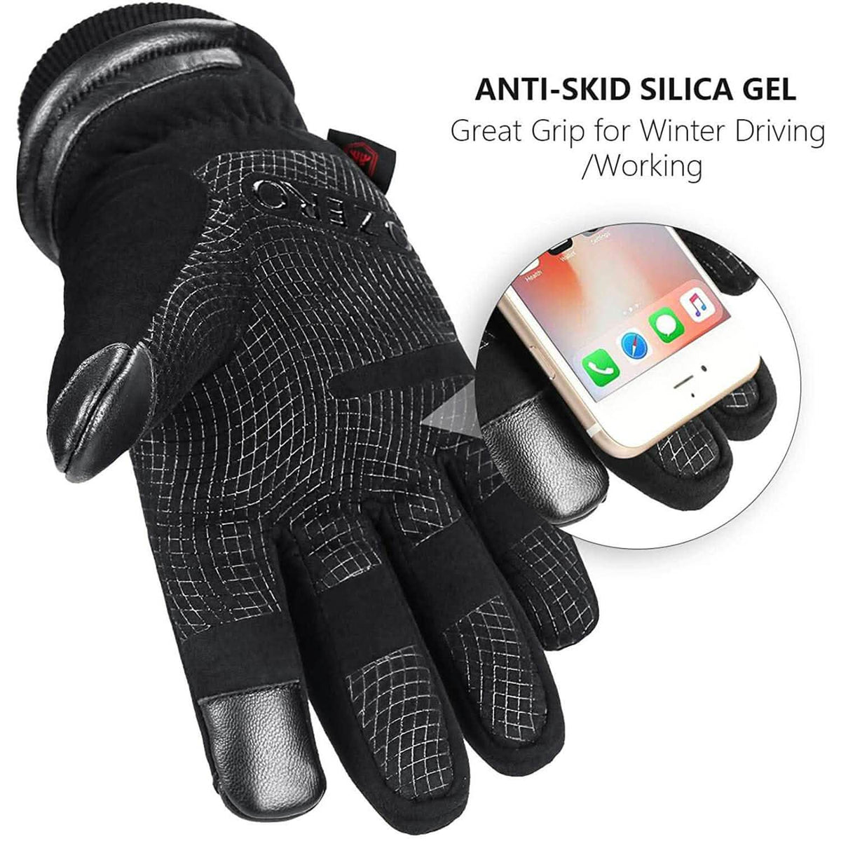 OZERO Waterproof Winter Gloves Outdoor Recreation - Tophatter Daily Deals