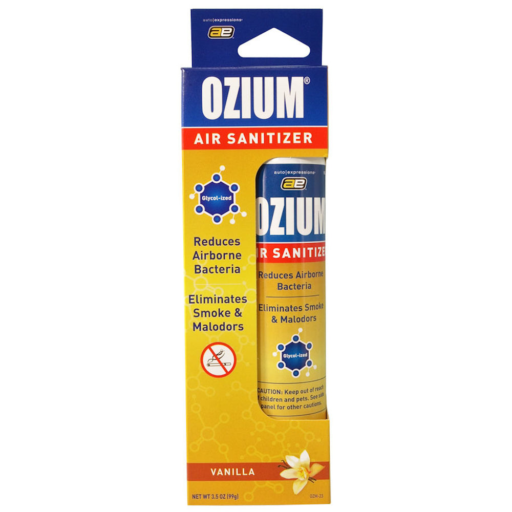 Ozium Air Sanitizer Spray Vanilla 3.5 Ounces Air Fresheners & Odor Eliminators - Tophatter Daily Deals