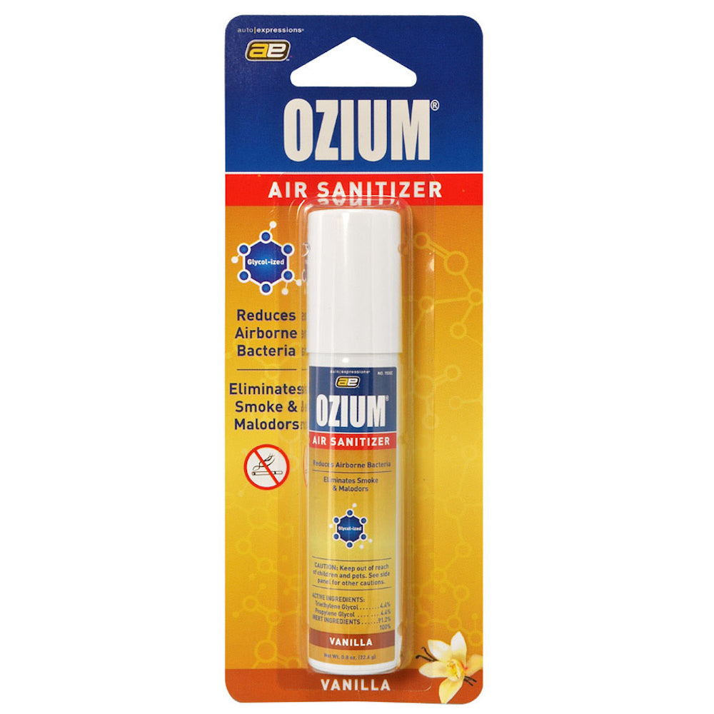Ozium Air Sanitizer Spray Vanilla 0.8 Ounce Air Fresheners & Odor Eliminators - Tophatter Daily Deals