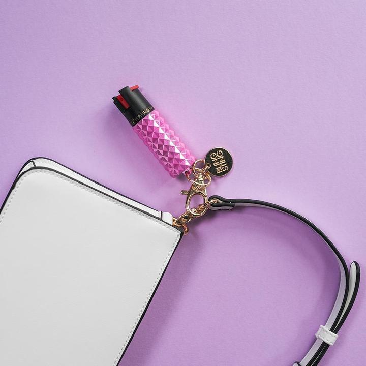 Pepper Spray - Bling Sting: 1/2 oz, Studded Clip-On for Cane Pepper Spray - Tophatter Daily Deals