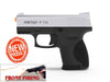 Retay 9MM Compact P114 Model Front Firing Blank Gun Nickel Finish - TOPHATTER'S ARMORY DEALS Collectible Weapons - Tophatter Daily Deals