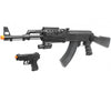 UKARMS Tactical AK47 RIS Spring Powered Airsoft Gun w/ Spring Pistol Airsoft-SpringRifle - Tophatter Daily Deals