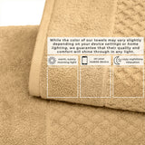 Cotton Diamond Waffle Weave Bath Towel Set - Grayson Collection Bath - Tophatter Daily Deals