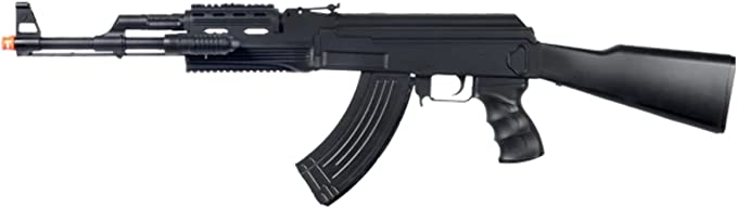 UKARMS P48 Airsoft Gun Tactical AK-47 Spring Rifle with Flashlight FPS 250 - Tophatter Daily Deals