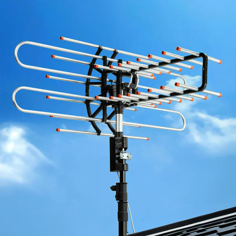 Long Range 500 Mile TV Antenna Motorized Rotating High Gain - Tophatter Daily Deals