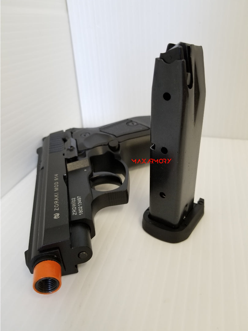 Zoraki 914 Black - Full Auto Front Firing 9mm Blank Gun (Sale! 15% OFF - No Code Needed) - Tophatter's Weapons'N'Deals Blank Firing Replica Guns - Tophatter Daily Deals