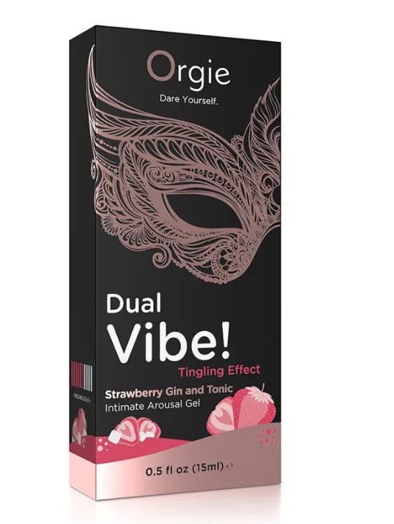 Dual Vibe Gin and Tonic Strawberry Kissable Liquid – Intimate Gel Vibrator > Lube > Oral Gels & Sprays - Tophatter Daily Deals