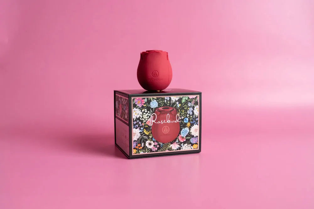 Alchemy Rosebud (Red) – Luxury Air Pulse Massager > Sex Toys For Ladies > Rose Stimulators - Tophatter Daily Deals