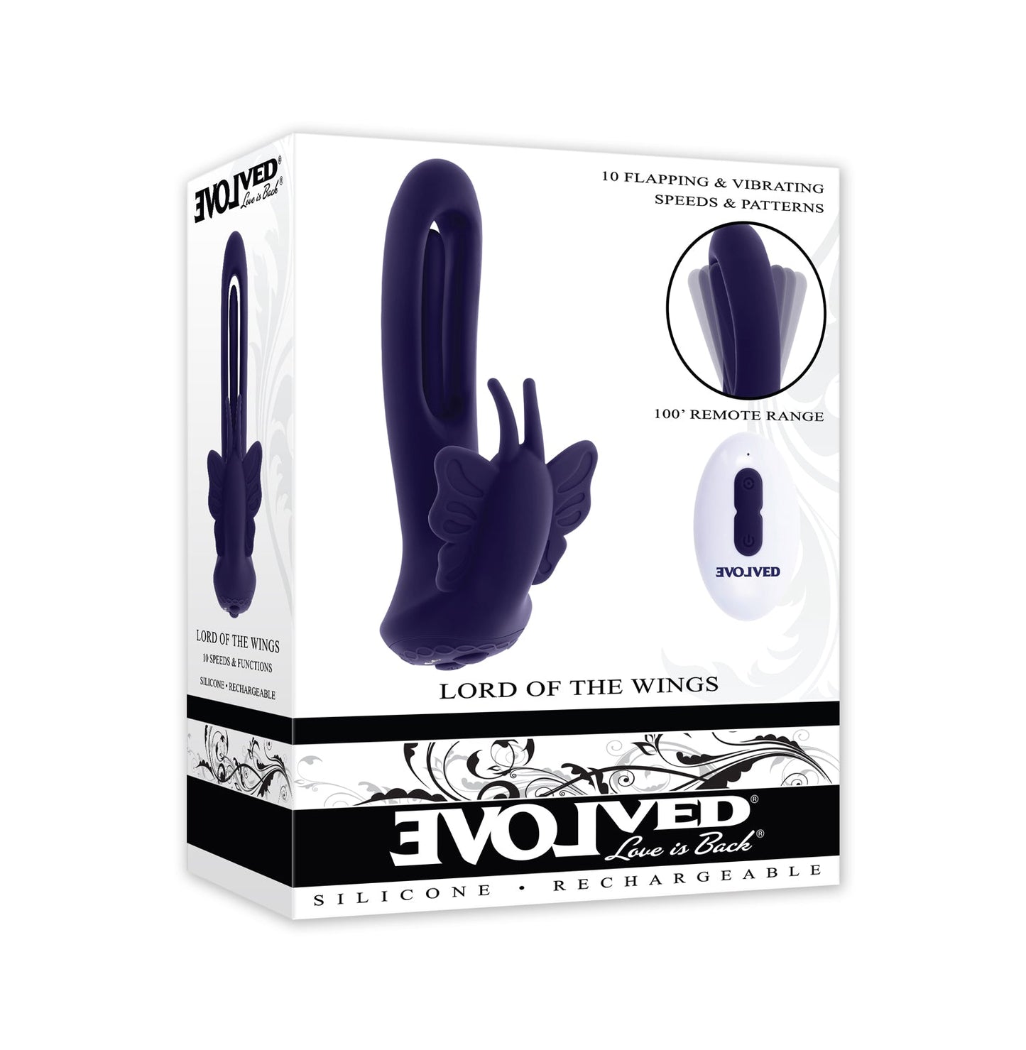 Lord of the Wings Purple Butterfly Vibrator – Playful Dual Pleasure Vibrator > Sex Toys For Ladies > G-Spot Vibrators - Tophatter Daily Deals