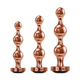 Gender X Gold Digger Set – Metallic Butt Plugs Set of Three Sizes > Anal Range > Butt Plug Kits - Tophatter Daily Deals