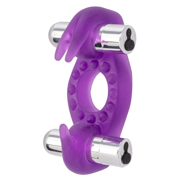 Rockin Rabbit Wireless Vibrating Cock Ring – Soft Stretchy Enhancer with Removable 3-Speed Bullets > Cock Ring > Vibrating - Tophatter Daily Deals