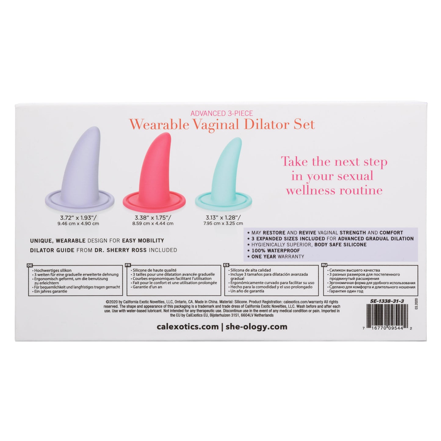 She-ology Advanced 3-Piece Wearable Vaginal Dilator Set > Sex Toys > Dilators - Tophatter Daily Deals