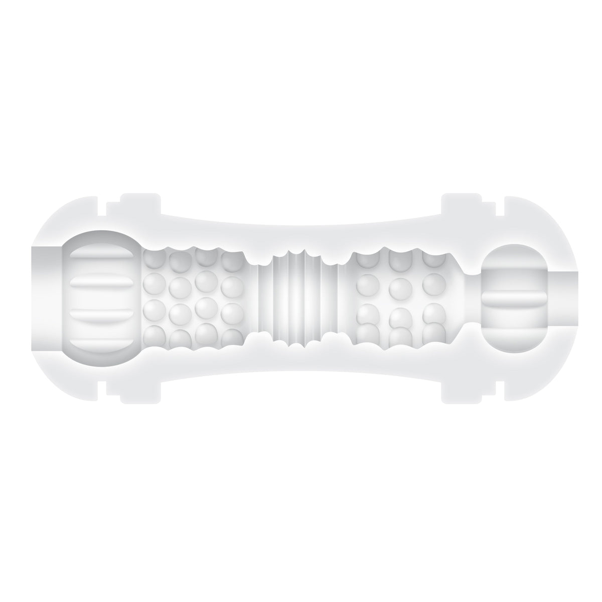 Gender X Double Fantasy – Dual-Ended Transparent Stroker > Sex Toys For Men > Masturbators Cup - Tophatter Daily Deals