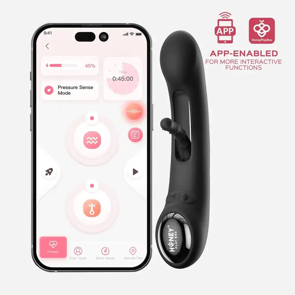 Tempo (Black) – App-Controlled G-Spot Vibrator with Tapping and Vibrating Modes > Vibrators > G-Spot - Tophatter Daily Deals