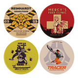 Overwatch - Set of Four Printed Metal Coasters Coaster - Tophatter Daily Deals