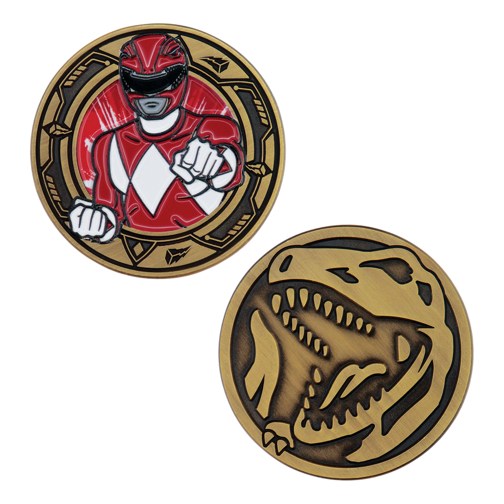 Power Rangers – Limited Edition Red Ranger Coin Replica Coin - Tophatter Daily Deals
