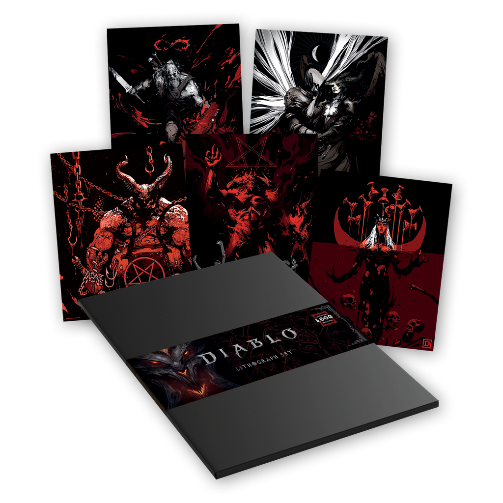 Diablo - Limited Edition Set of Five Lithographs Fine Art Print - Tophatter Daily Deals