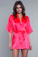 Getting Ready Robe Hot Pink Robes - Tophatter Daily Deals