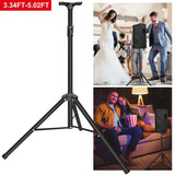 Pa Speaker Tripod Stand Heavy Duty Height Extendable Adjustable Pole Mount Rack Audio Accessories - Tophatter Daily Deals