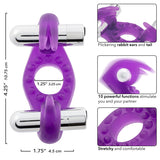 Rockin Rabbit Wireless Vibrating Cock Ring – Soft Stretchy Enhancer with Removable 3-Speed Bullets > Cock Ring > Vibrating - Tophatter Daily Deals