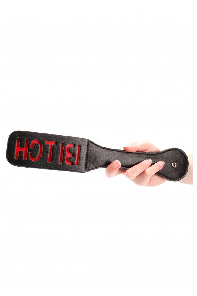 Ouch by Shots Toys - BITCH Paddle - Black BDSM - Tophatter Daily Deals