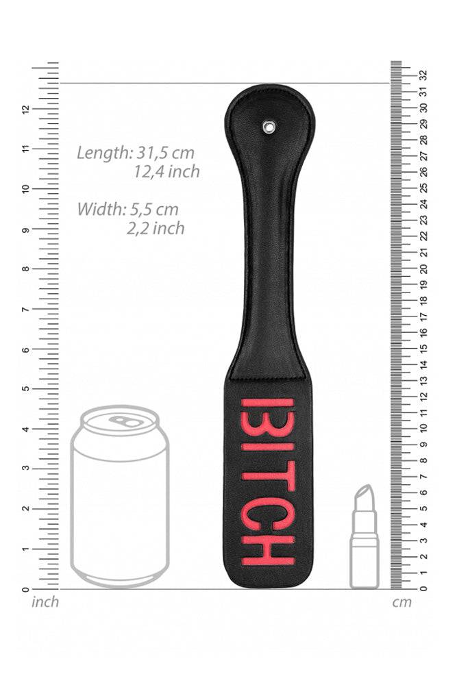 Ouch by Shots Toys - BITCH Paddle - Black BDSM - Tophatter Daily Deals