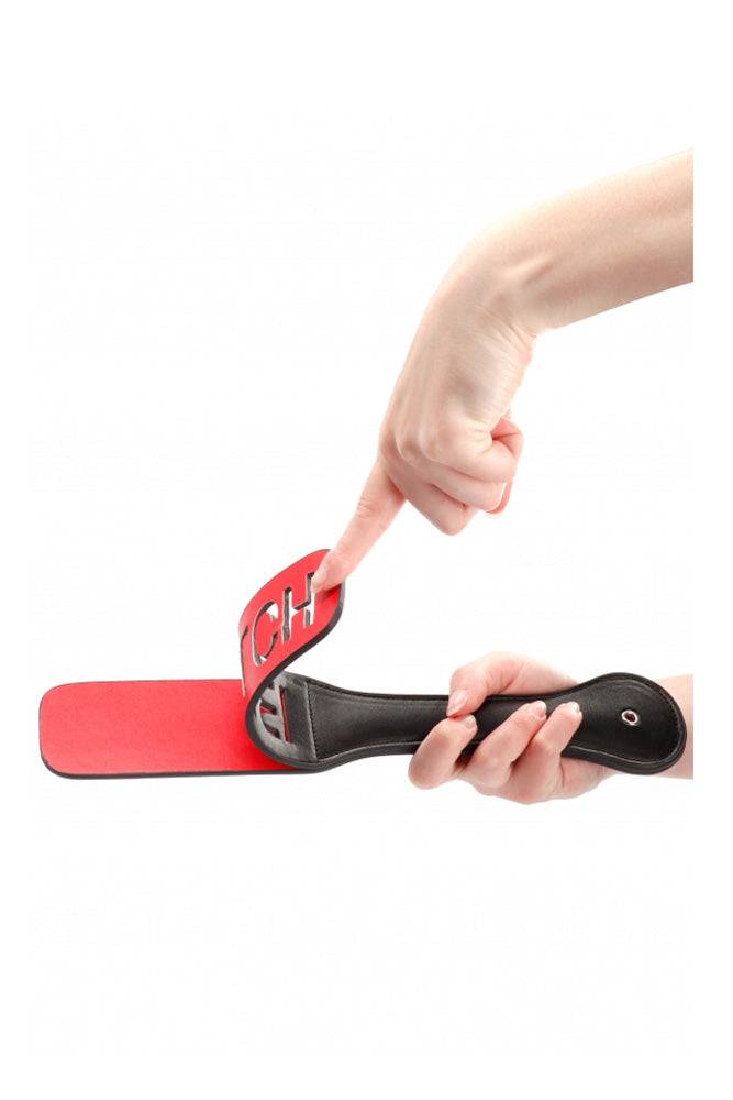 Ouch by Shots Toys - BITCH Paddle - Black BDSM - Tophatter Daily Deals