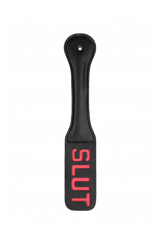 Ouch by Shots Toys - SLUT Paddle - Black/Red BDSM - Tophatter Daily Deals